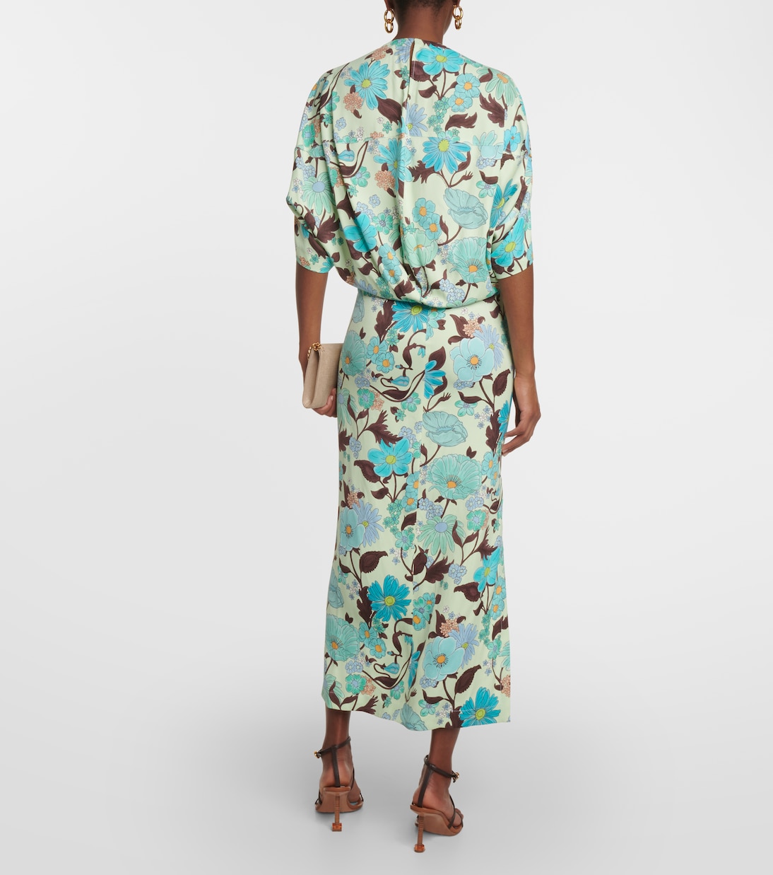 Vestido largo con capa | Stella McCartney