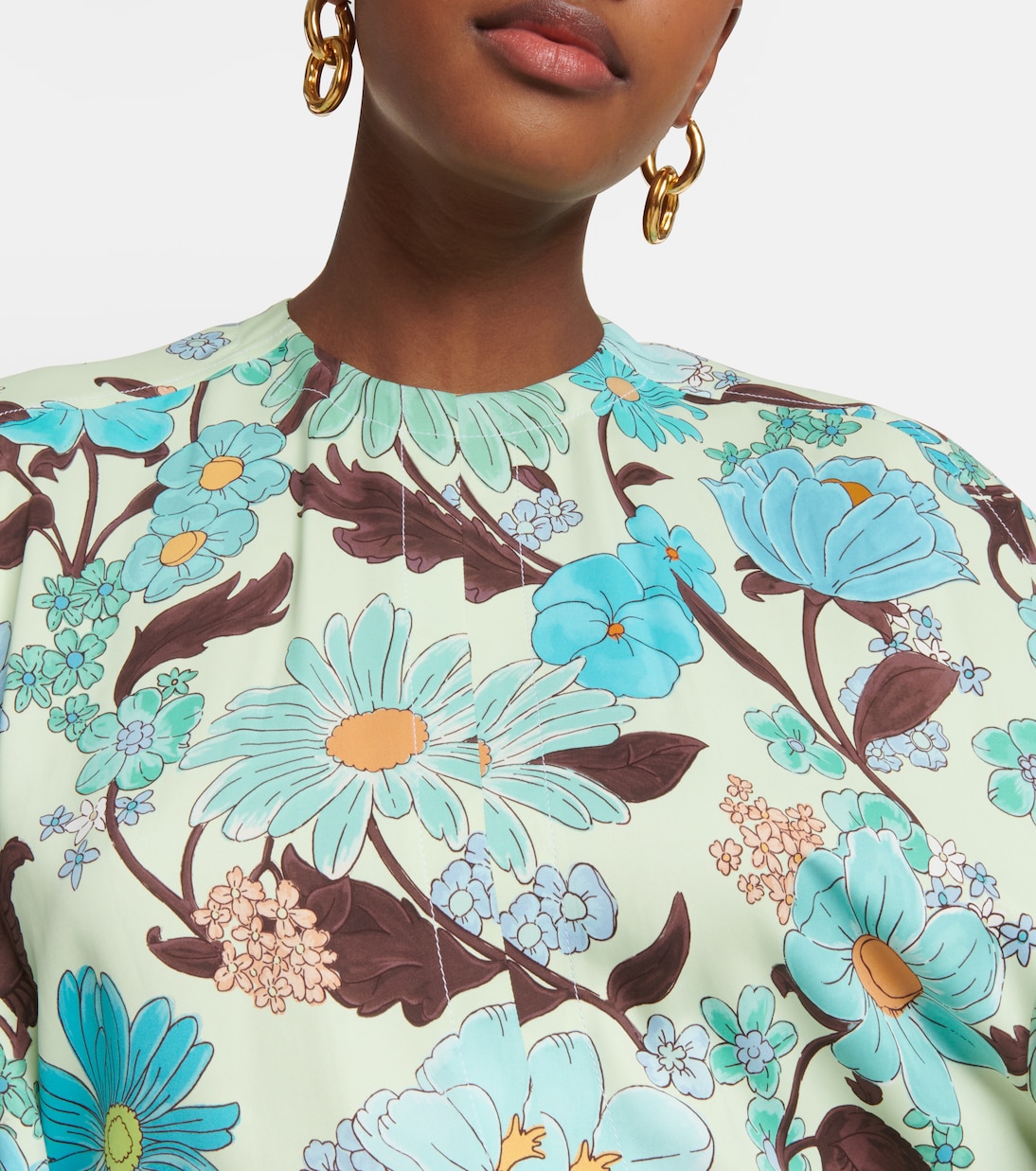 Vestido largo con capa | Stella McCartney