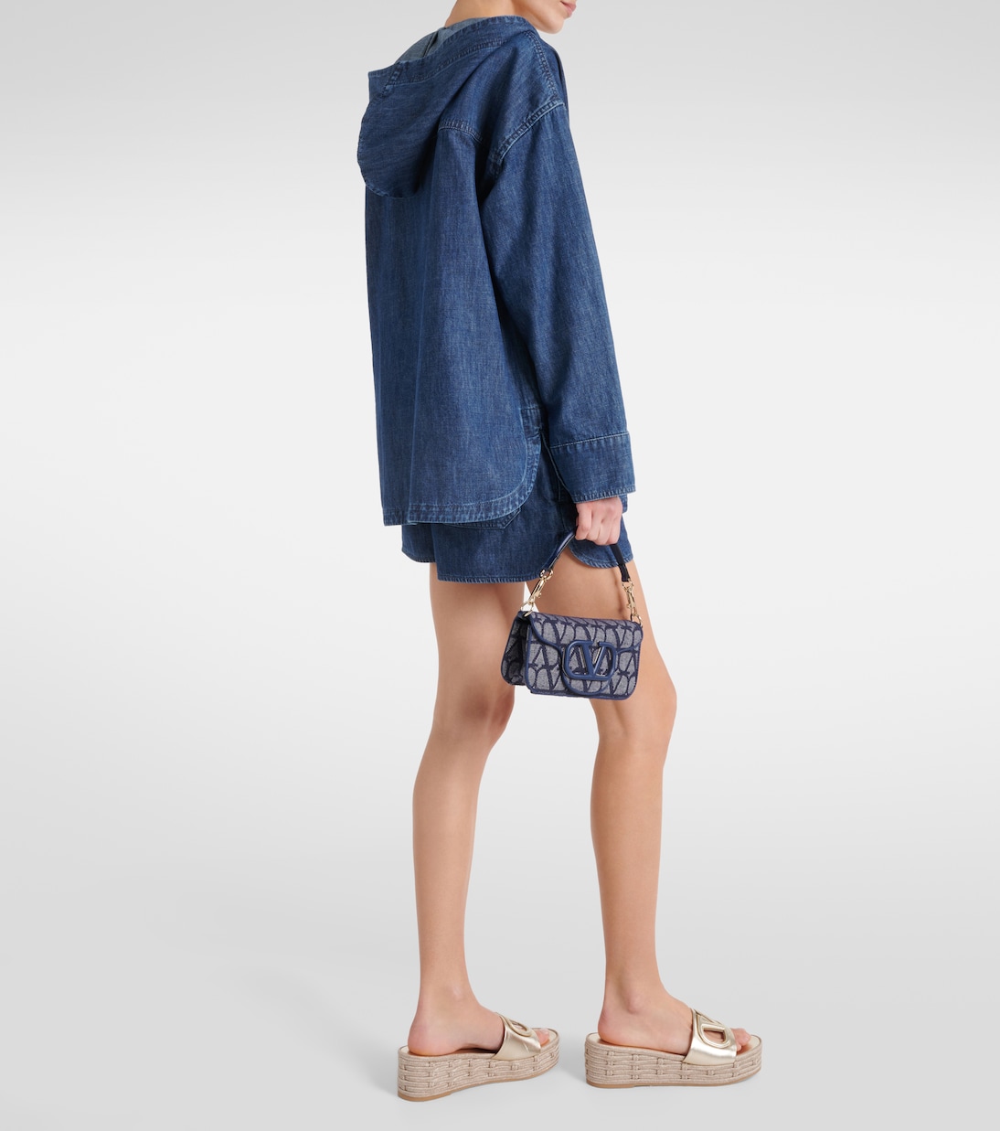 Blusa in chambray con cappuccio | Valentino