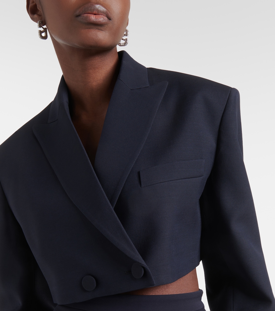 Blazer cropped de Crepe Couture | Valentino