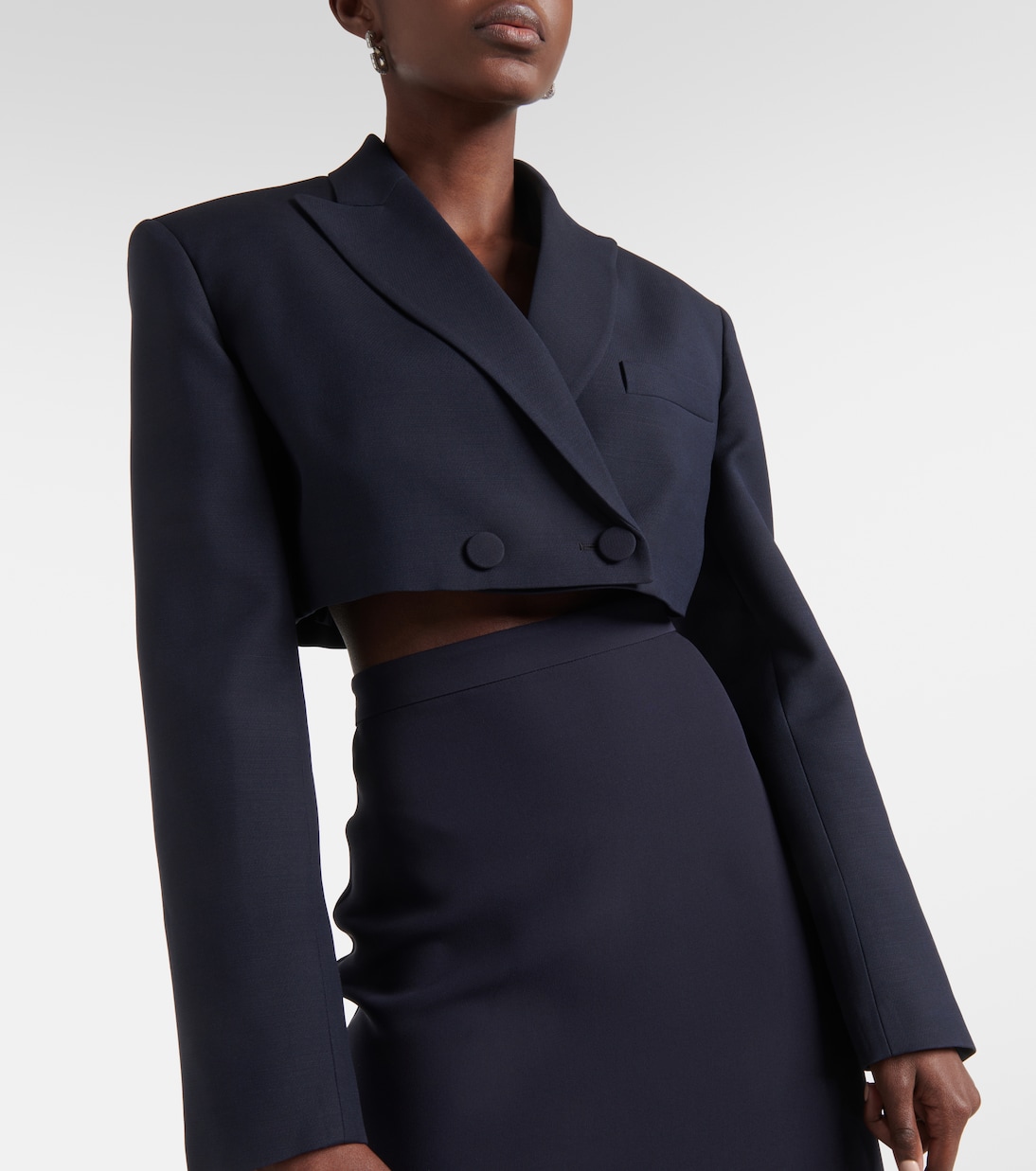 Blazer cropped de Crepe Couture | Valentino