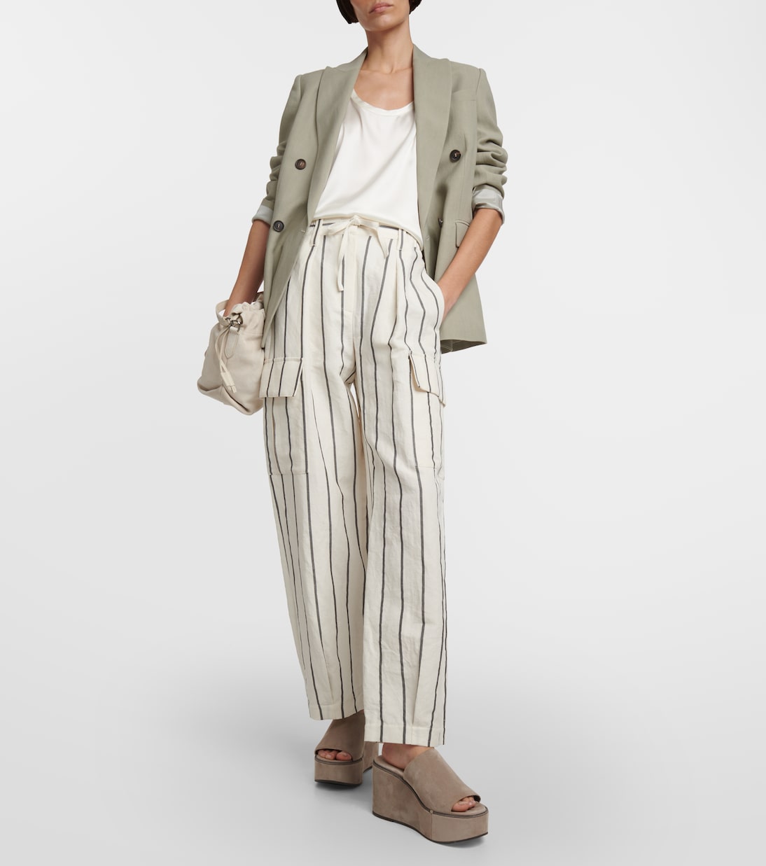 Hose aus Leinen und Baumwolle | Brunello Cucinelli