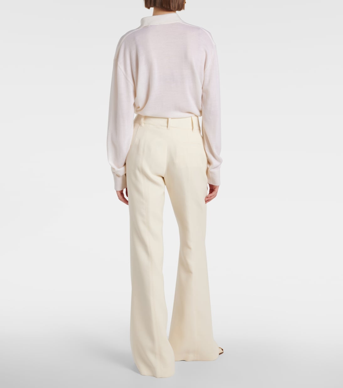 Rhein high-rise wool flared pants | Gabriela Hearst