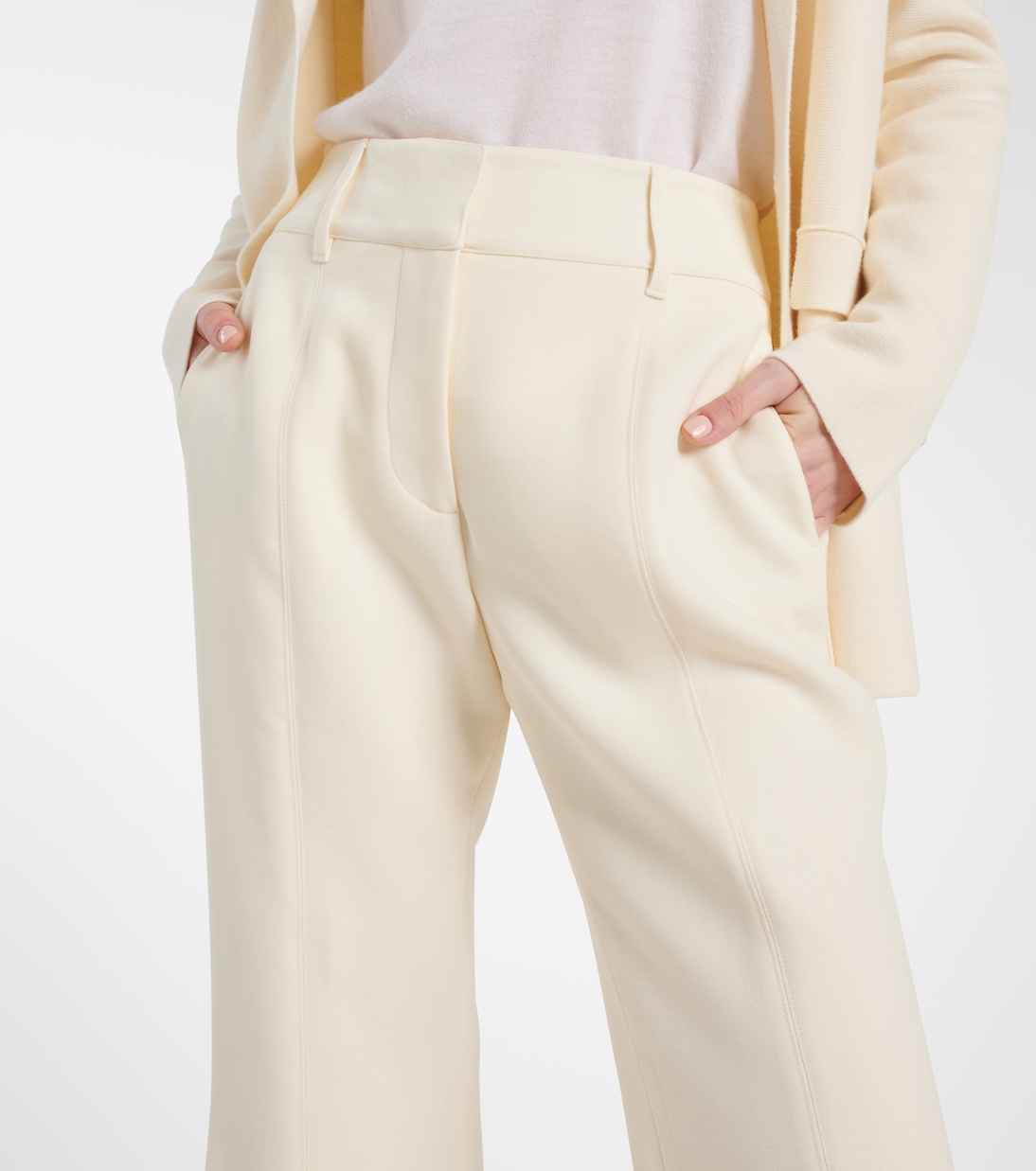 Rhein high-rise wool flared pants | Gabriela Hearst