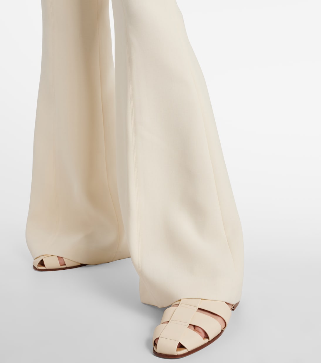 Rhein high-rise wool flared pants | Gabriela Hearst