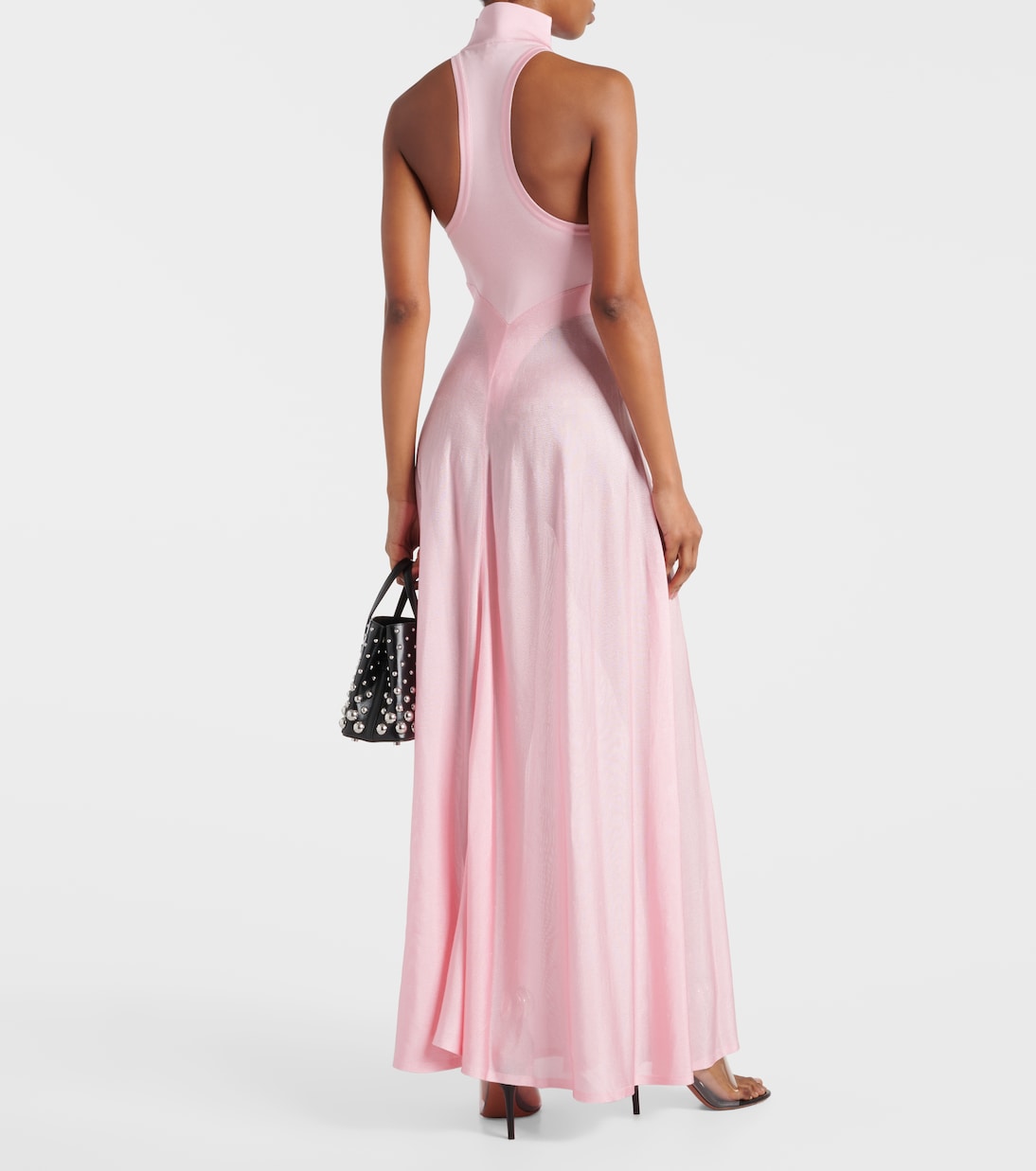 Vestido Maxi de Cuello Alto Alaïa para Jóvenes Modernos