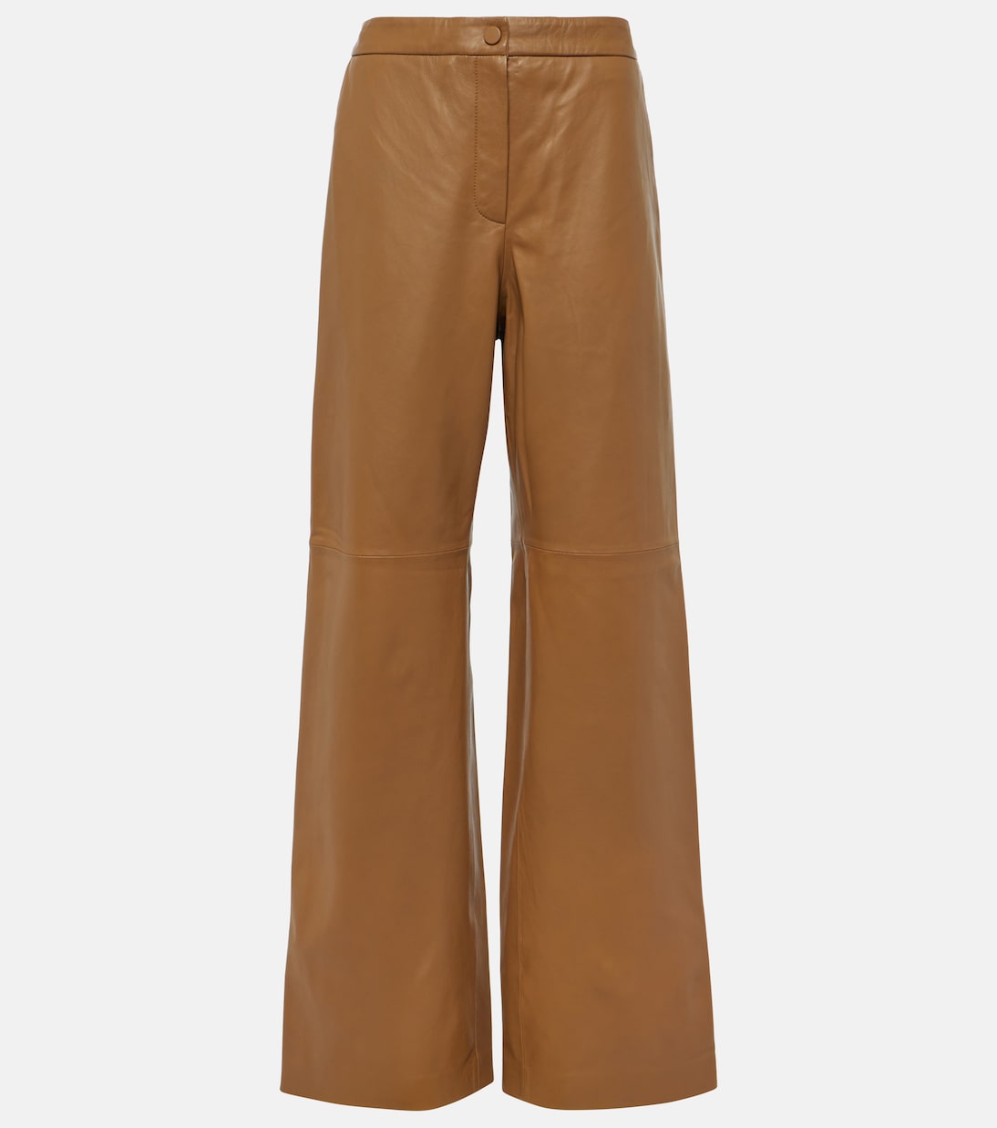 High-rise leather wide-leg pants | Yves Salomon