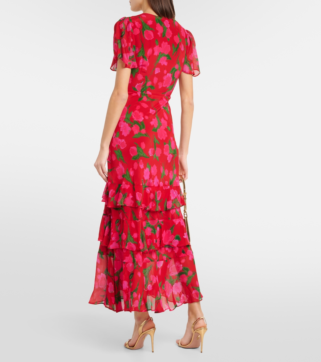 Bedrucktes Maxikleid Gilly aus Seide | Rixo