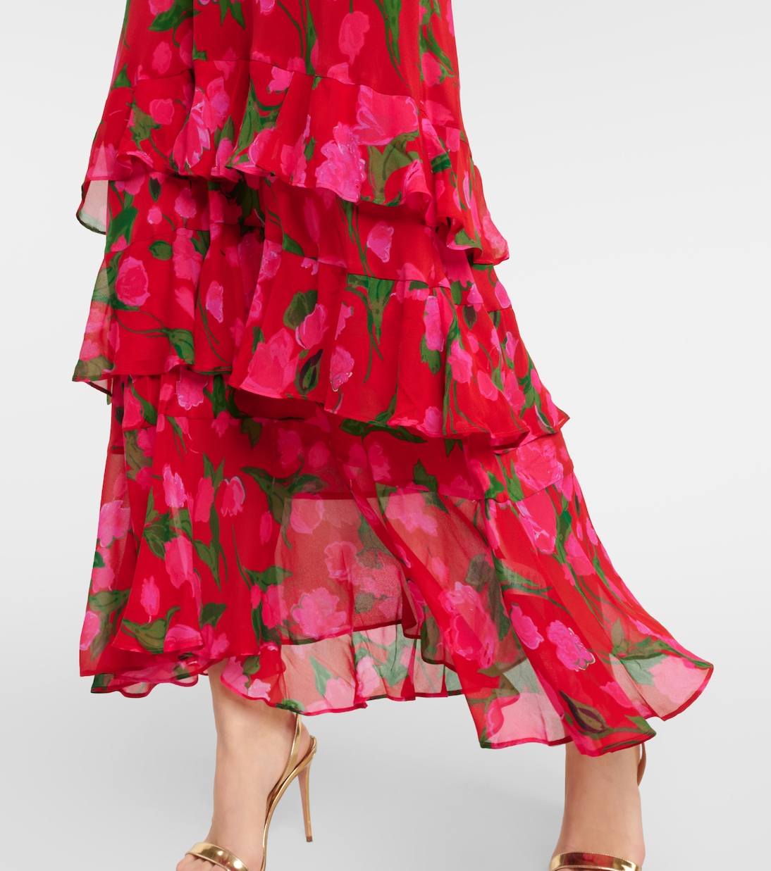 Bedrucktes Maxikleid Gilly aus Seide | Rixo