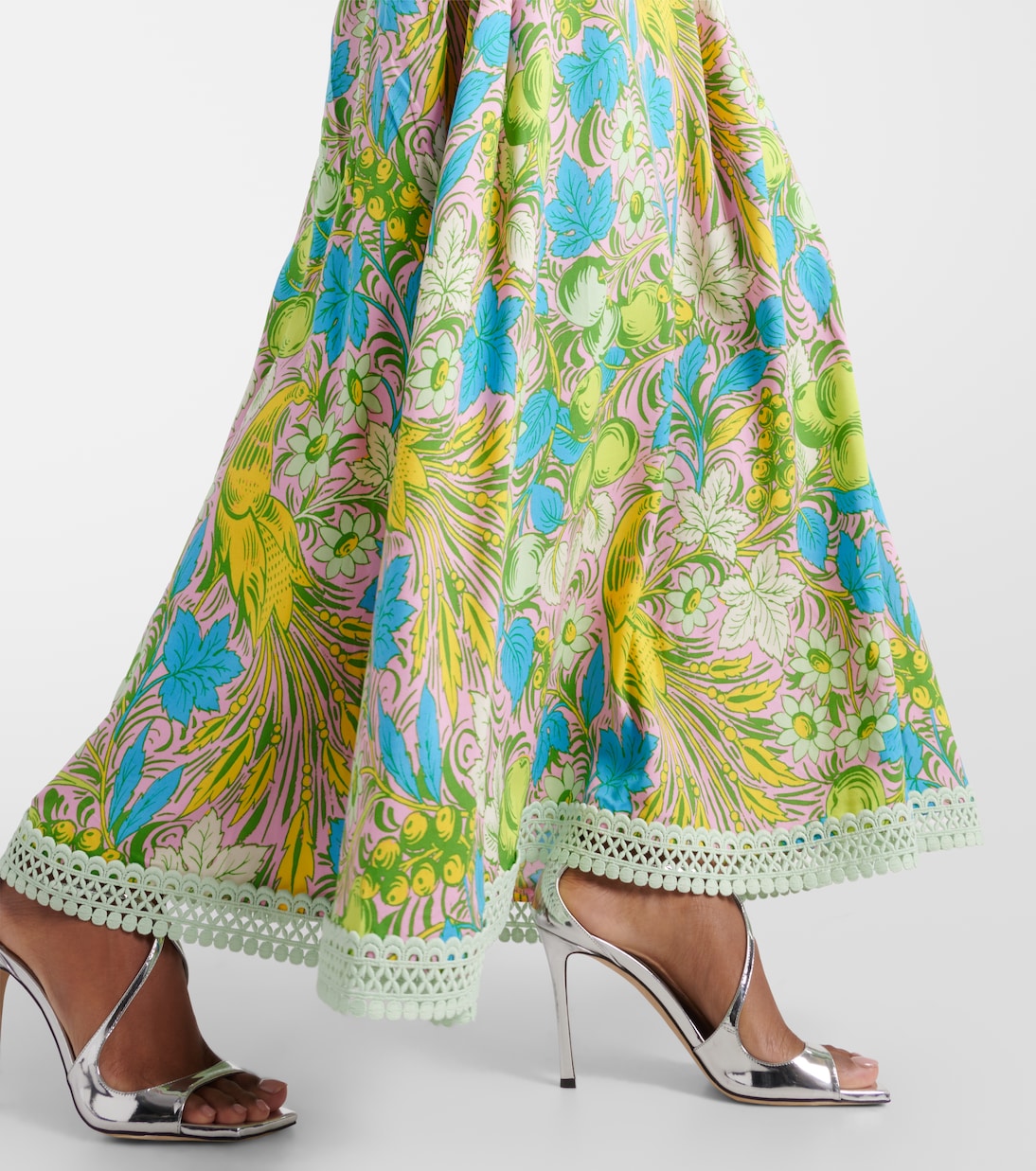 Abito lungo Lina con cut-out e stampa | Diane von Furstenberg
