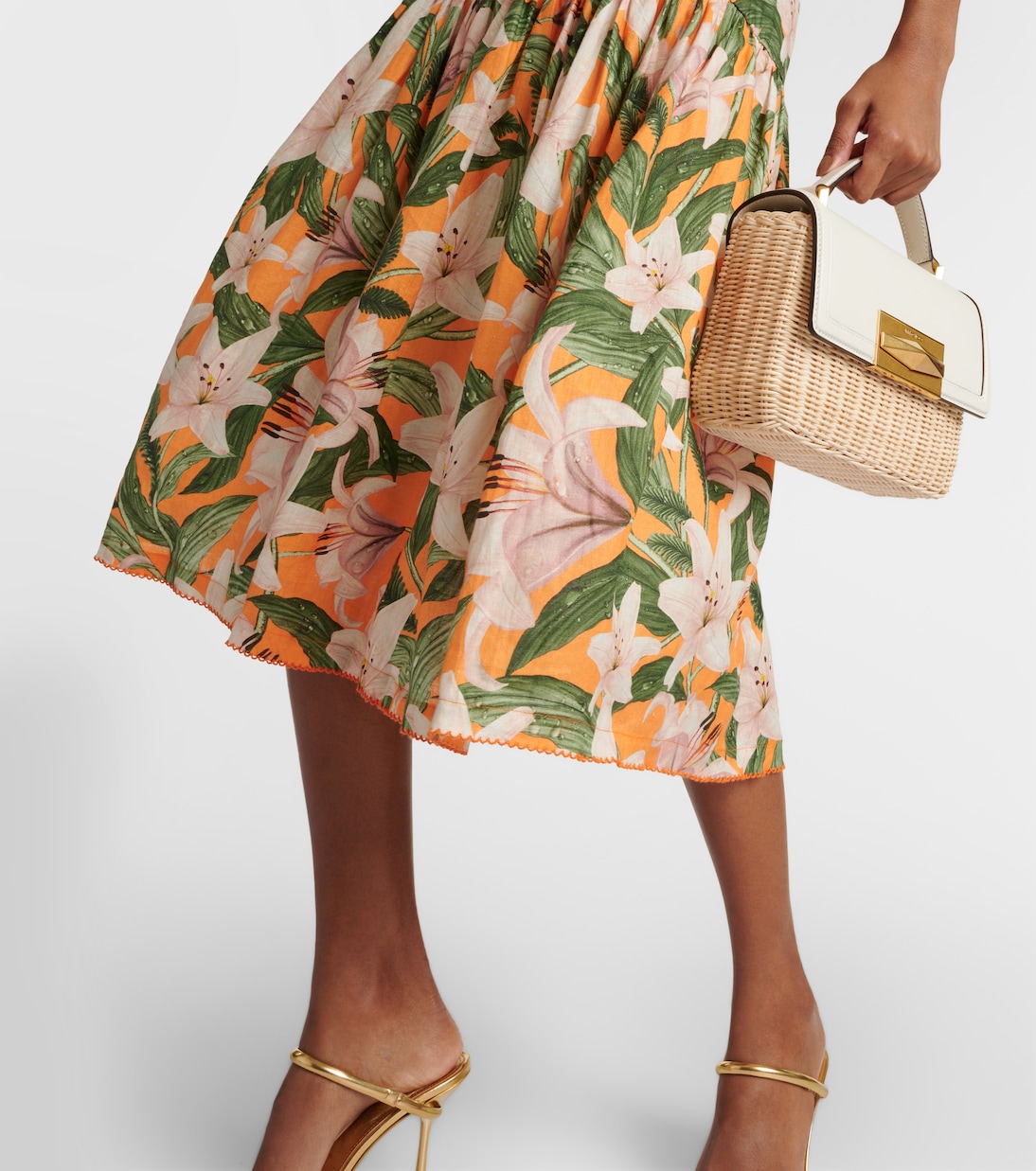 Midikleid Nispero aus Leinen | Agua by Agua Bendita