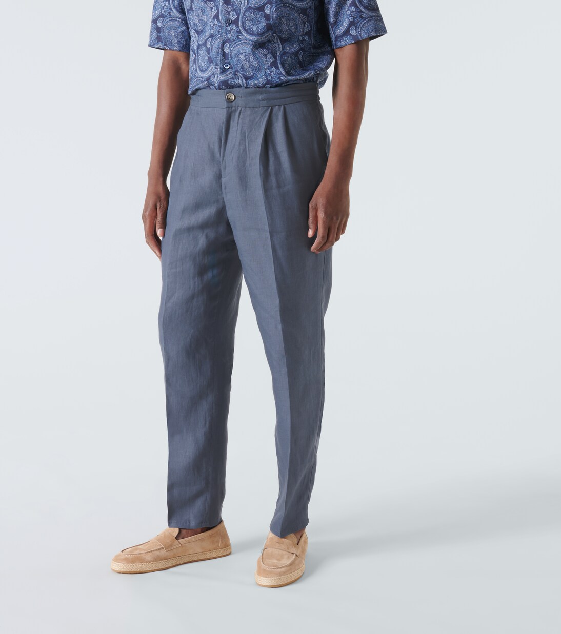 Pantaloni regular in lino | Brunello Cucinelli