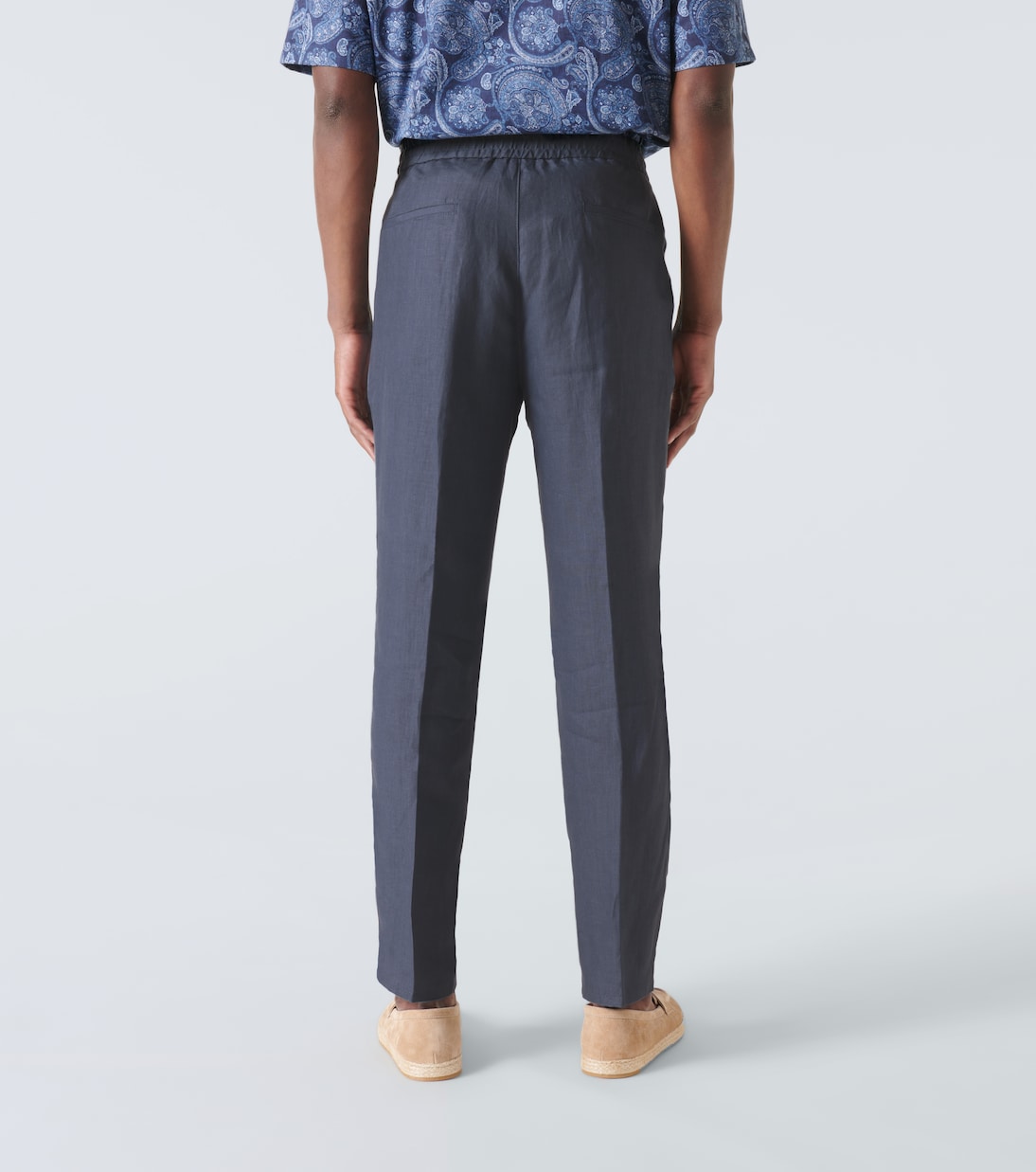 Pantaloni regular in lino | Brunello Cucinelli