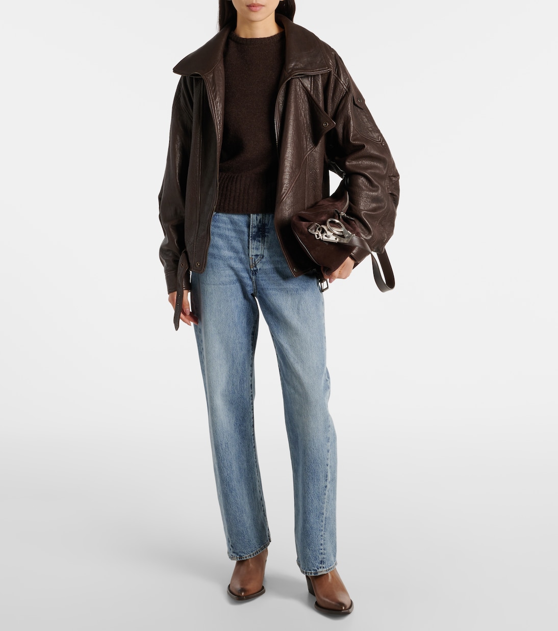 Debbie Beatles leather ankle boots in brown Golden Goose Mytheresa