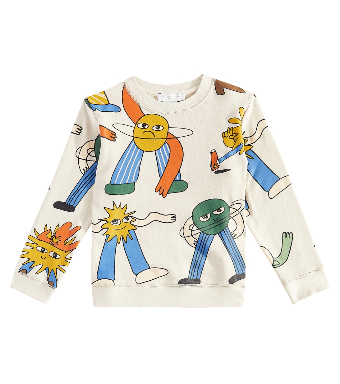 Felpa in jersey di cotone con stampa | Stella McCartney Kids