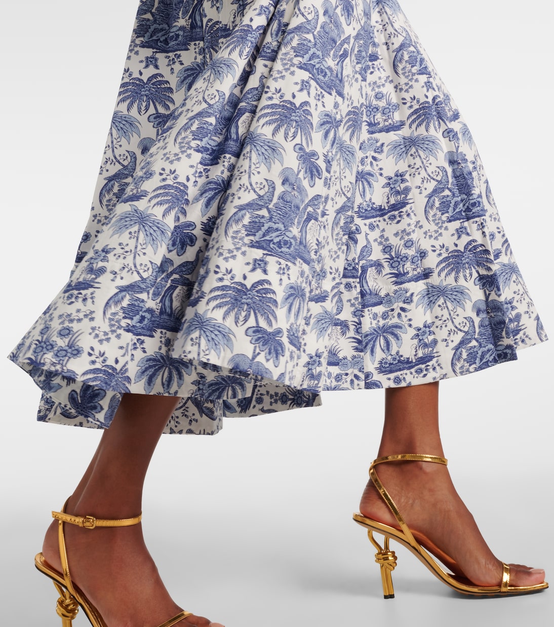 Midikleid Wells aus Baumwollpopeline | Staud