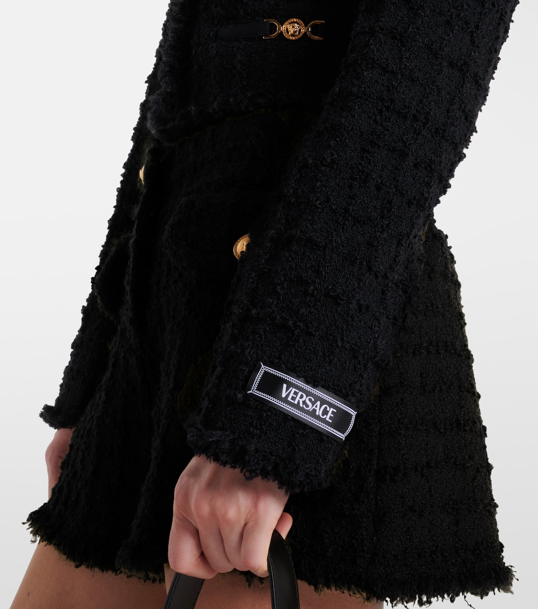 Veste Heritage en tweed de laine mélangée | Versace