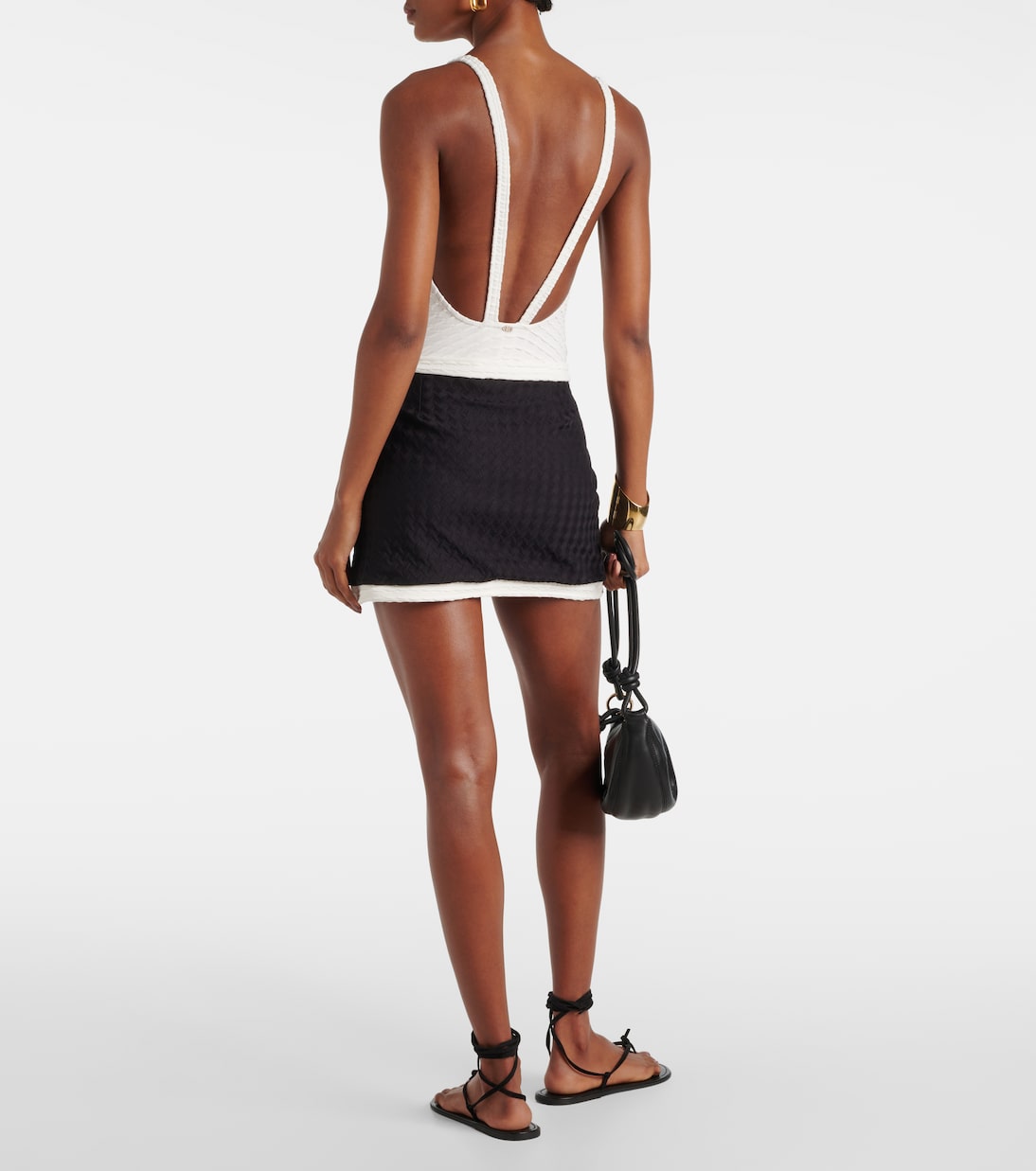Minifalda en jacquard | Adriana Degreas