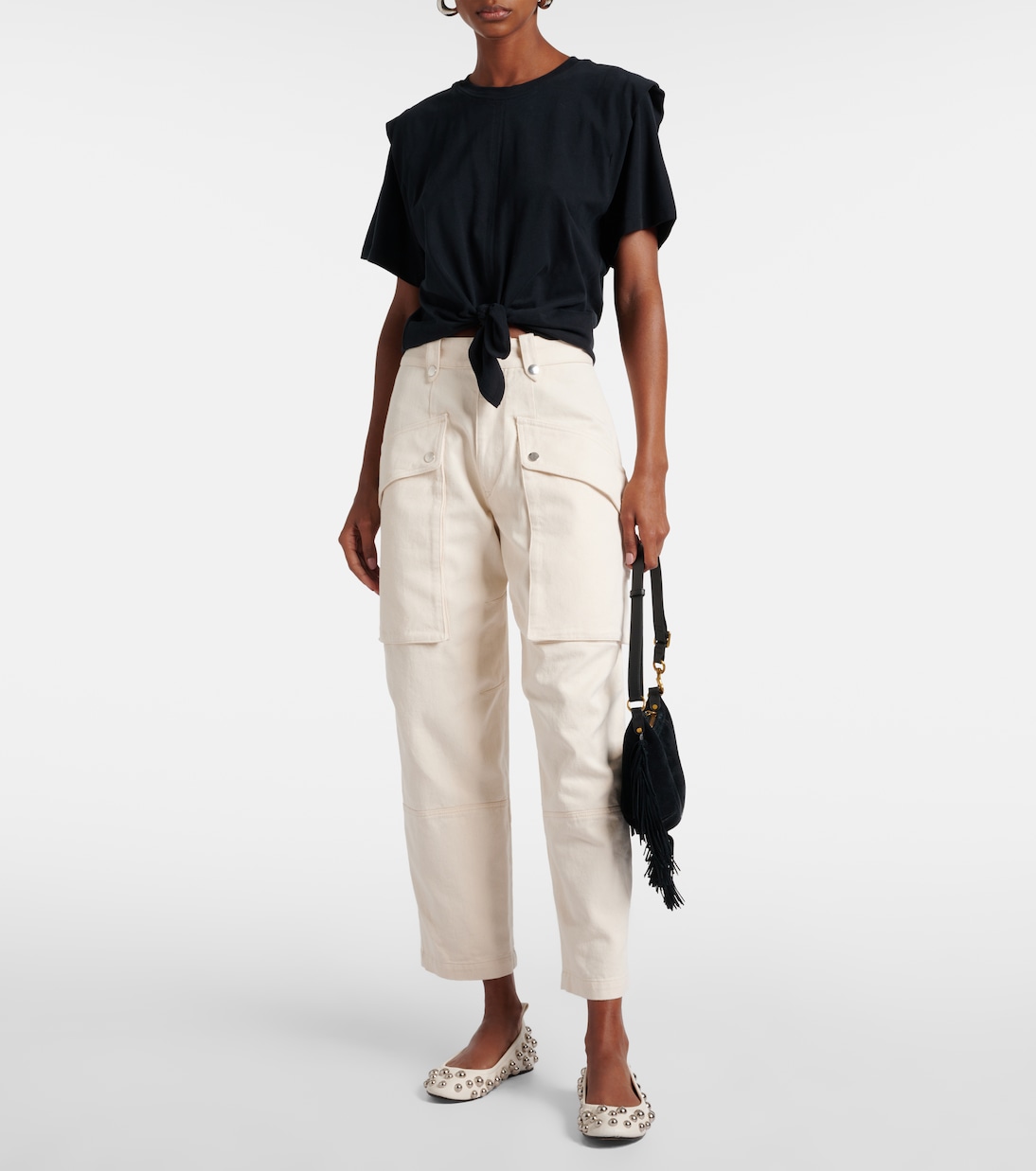 Ballerine Belna in pelle con borchie | Isabel Marant