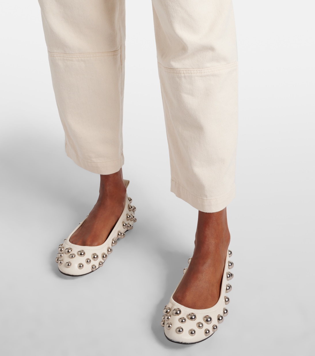 Ballerine Belna in pelle con borchie | Isabel Marant