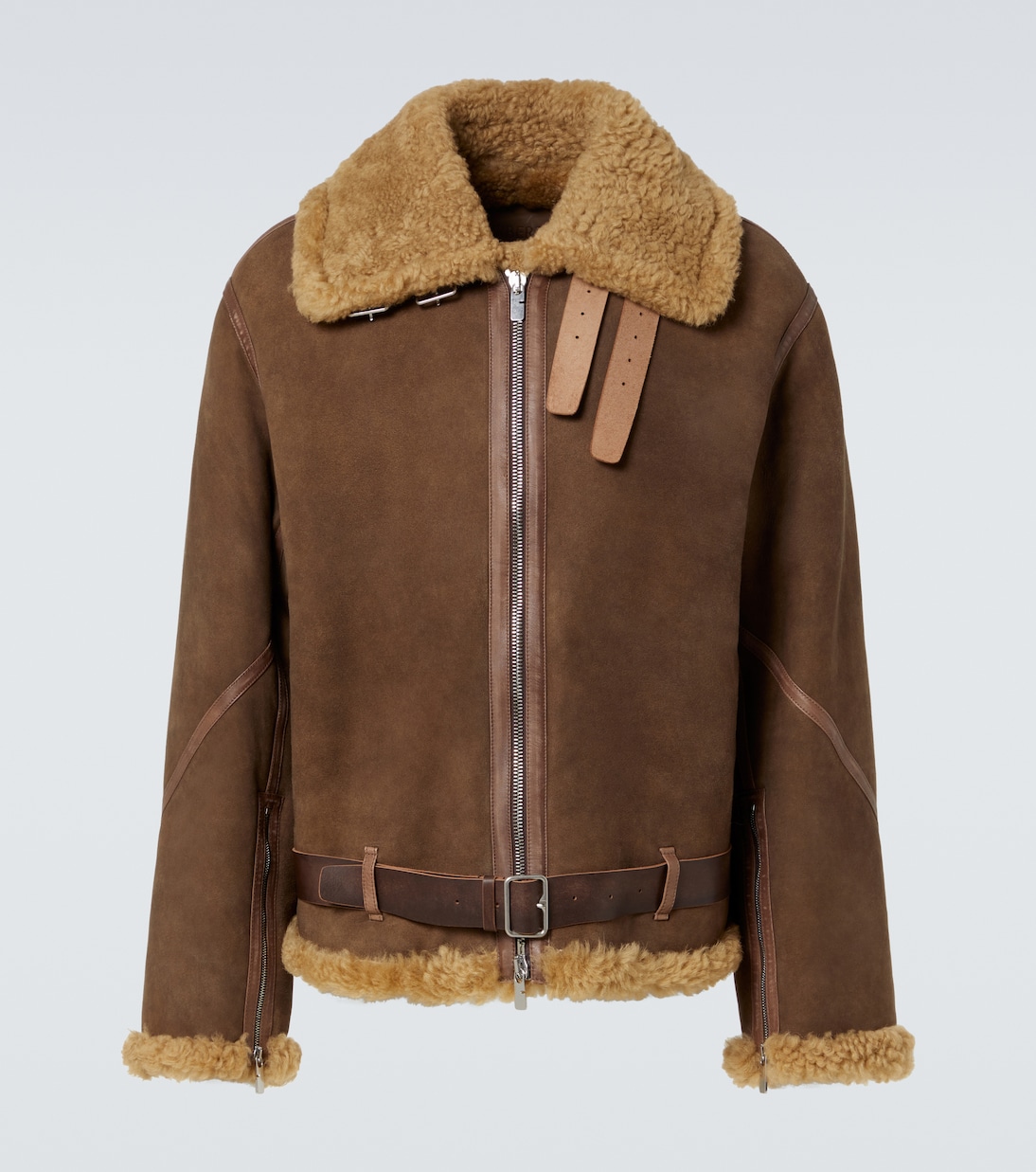 Jacke aus Veloursleder mit Shearling | Burberry