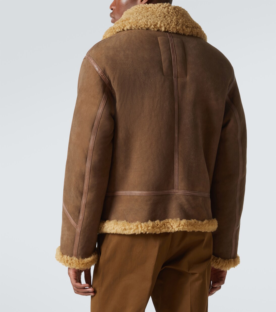 Jacke aus Veloursleder mit Shearling | Burberry