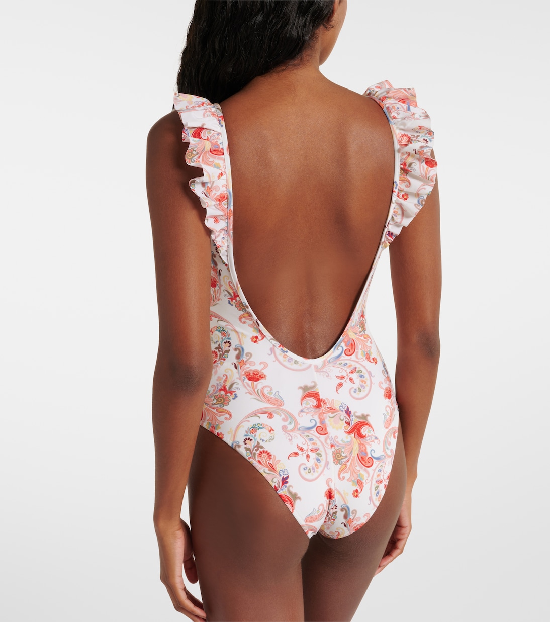 Ruffled paisley swimsuit | Etro