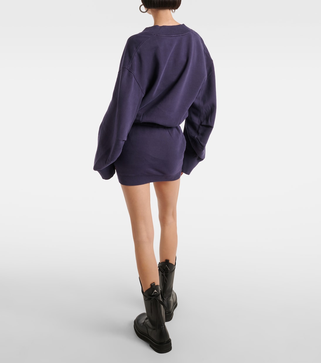 Cotton-blend fleece minidress | The Attico