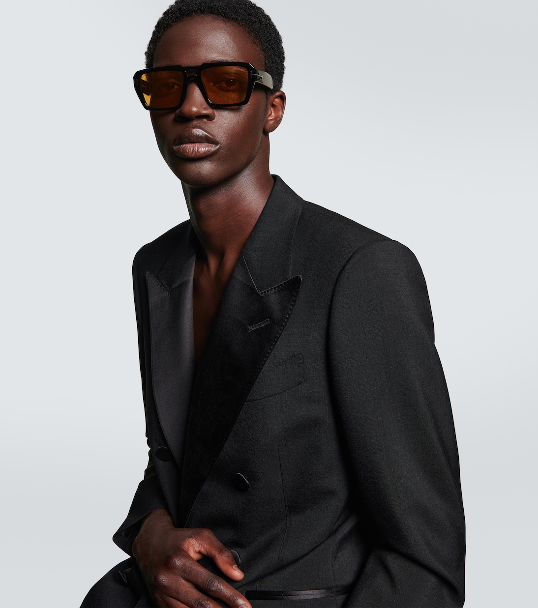 Redford square sunglasses in black Tom Ford Mytheresa