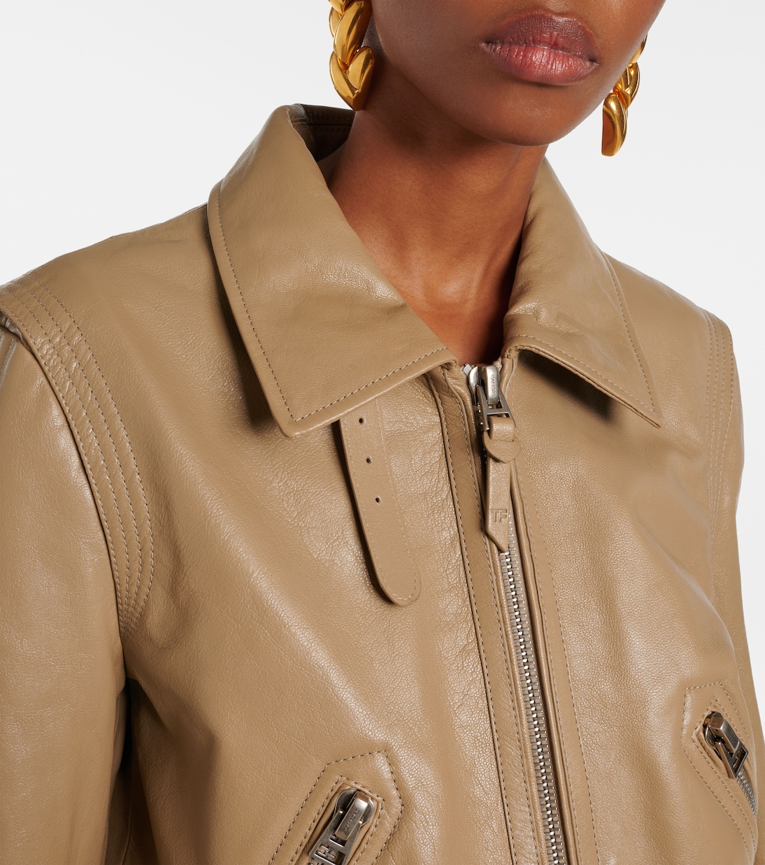 Giacca blouson in pelle | Tom Ford