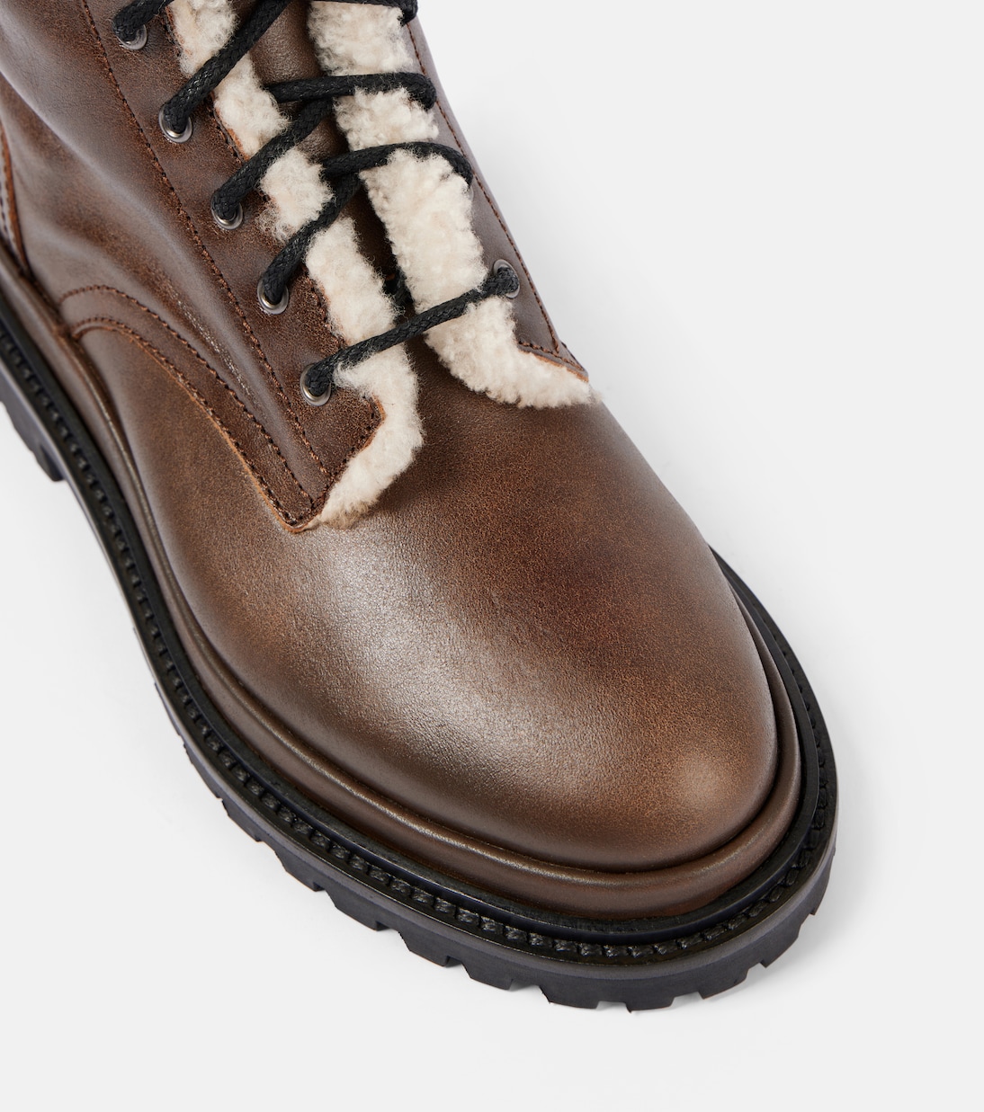 Botines Ghiso de piel con borrego | Isabel Marant