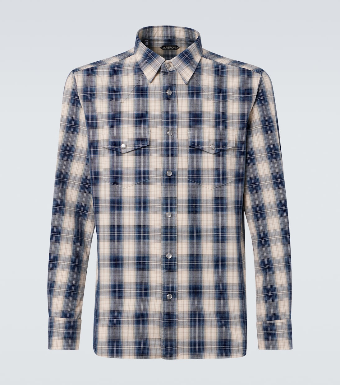 Camicia in cotone a quadri | Tom Ford