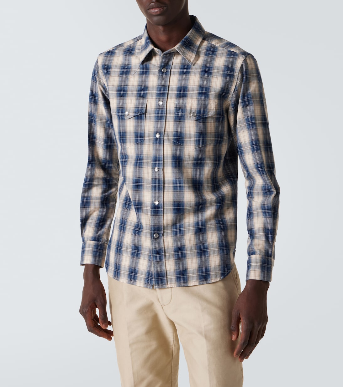 Camicia in cotone a quadri | Tom Ford