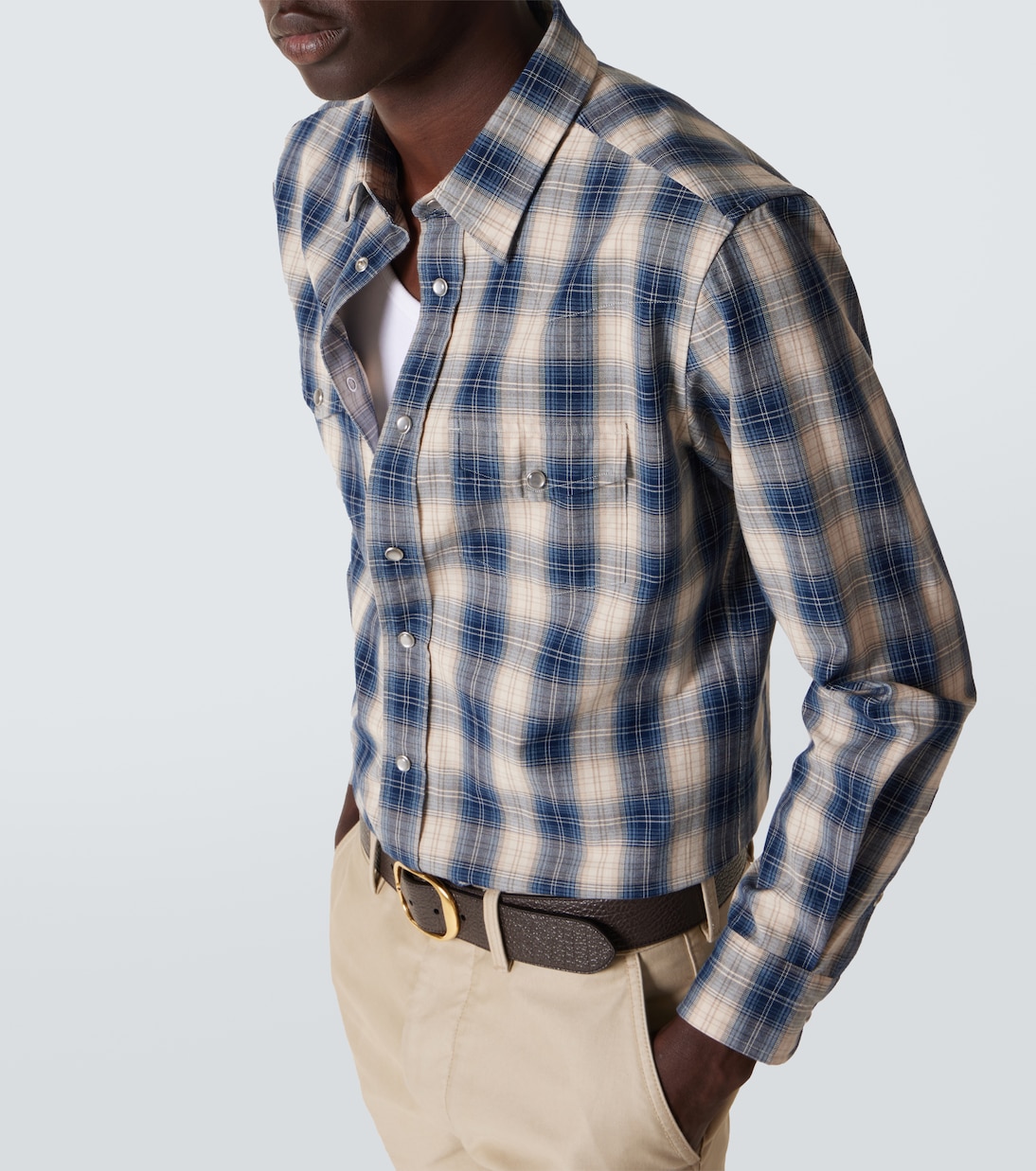 Camicia in cotone a quadri | Tom Ford