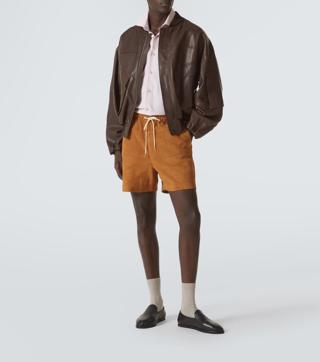 Giacca blouson in pelle | Auralee