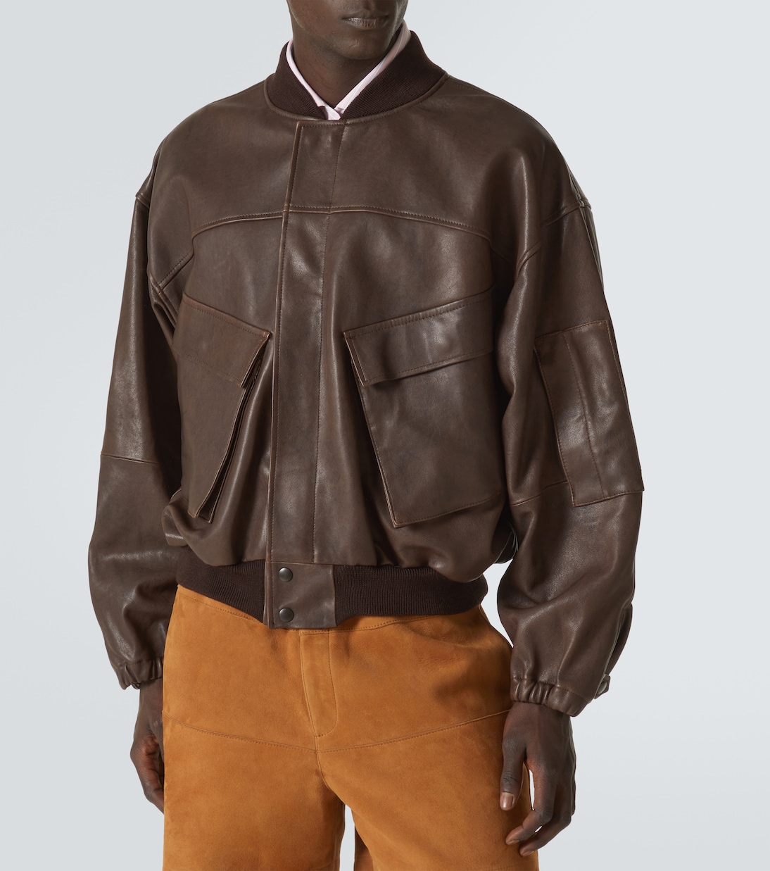 Giacca blouson in pelle | Auralee