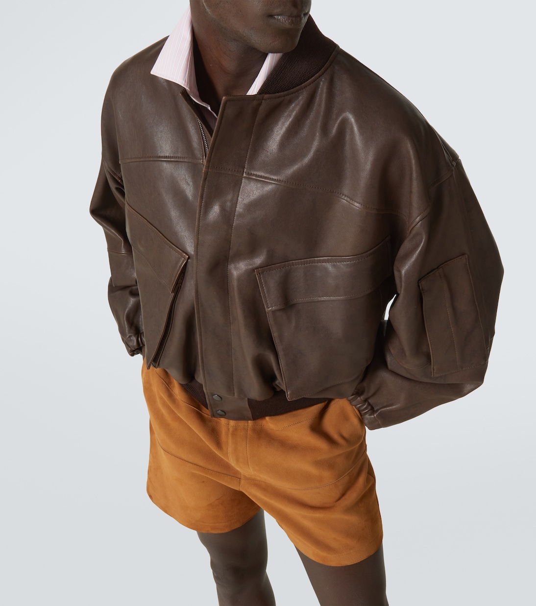 Giacca blouson in pelle | Auralee