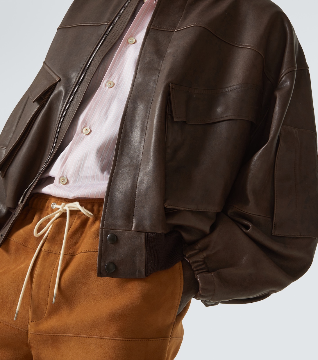 Giacca blouson in pelle | Auralee
