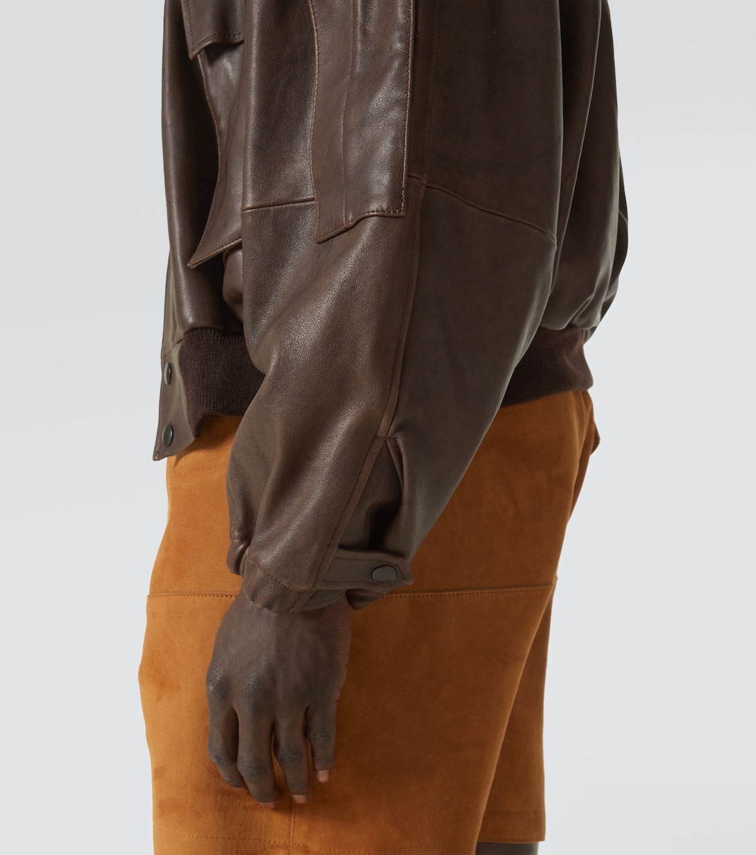 Giacca blouson in pelle | Auralee