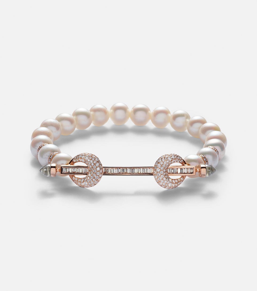 Bracciale in oro rosa 18kt ANANYA Chakra con pietre preziose per stile giovane e moderno
