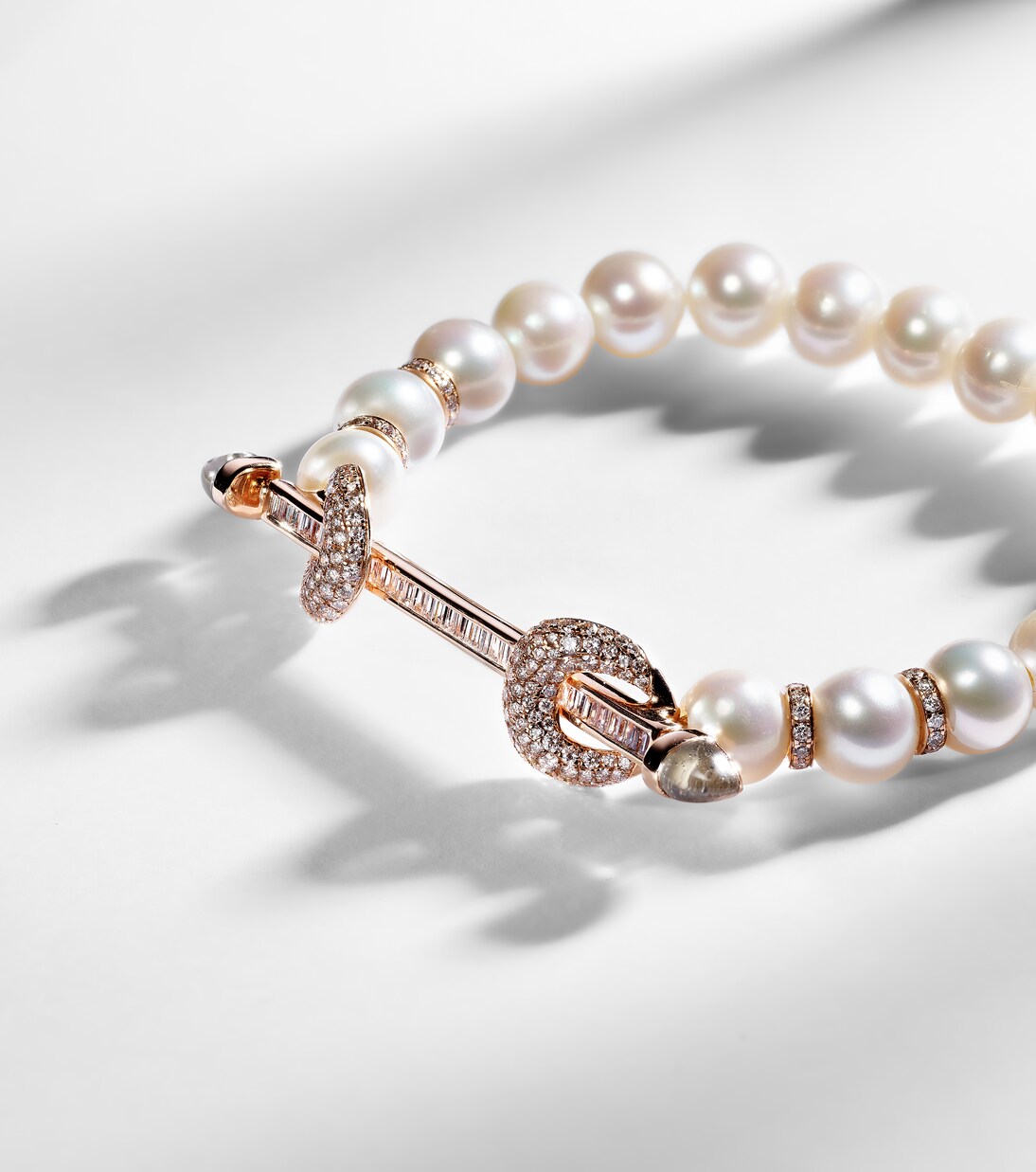 Bracciale in oro rosa 18kt ANANYA Chakra con pietre preziose per stile giovane e moderno