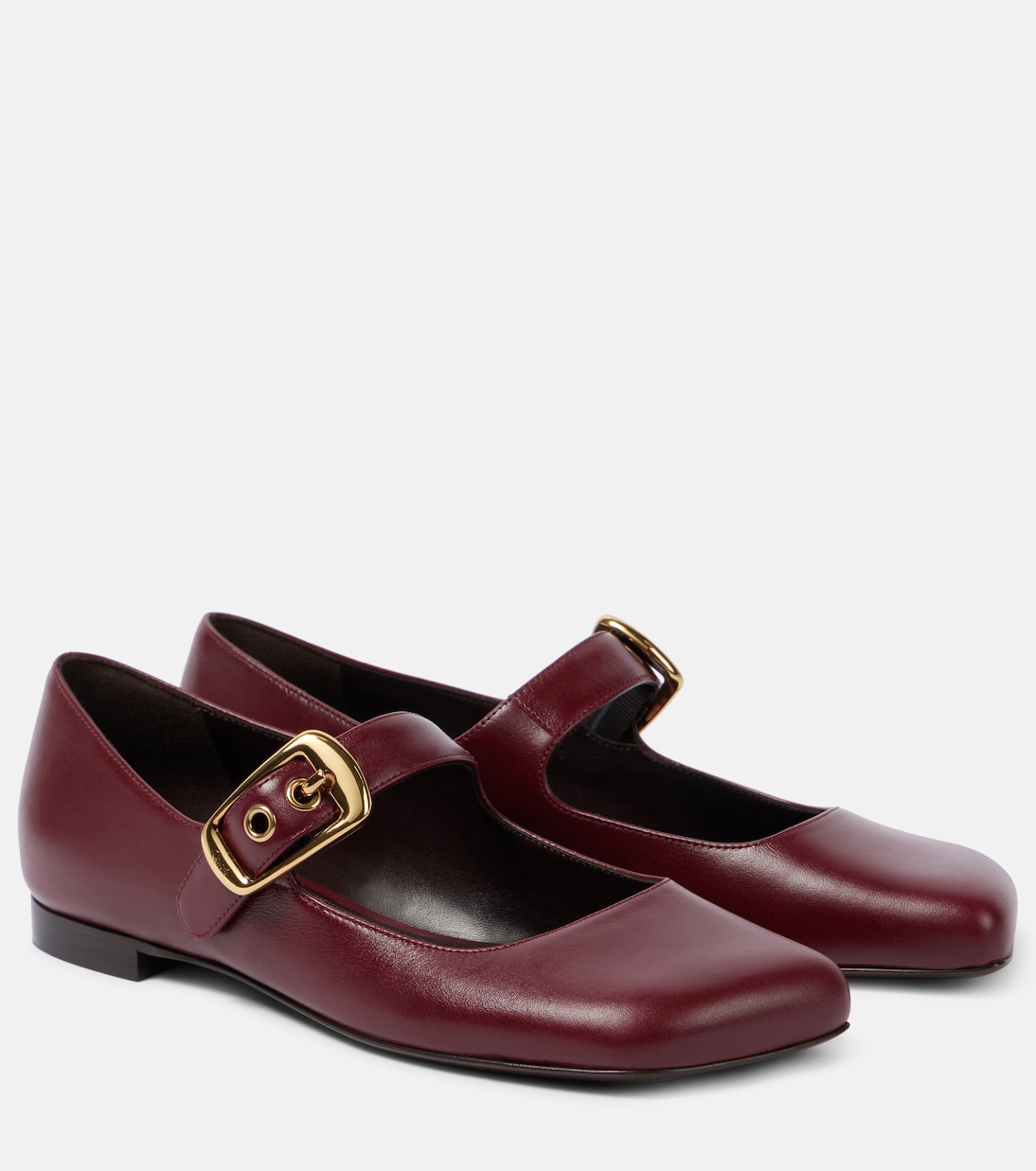 Polly leather Mary Jane flats | Chloé