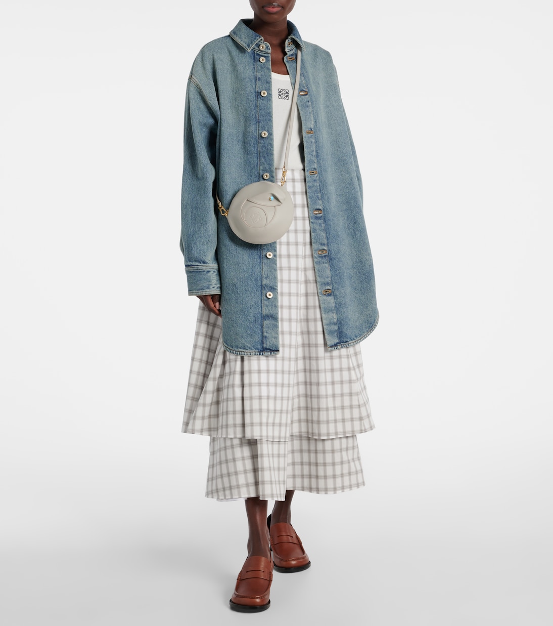Schultertasche Snake aus Leder | Loewe