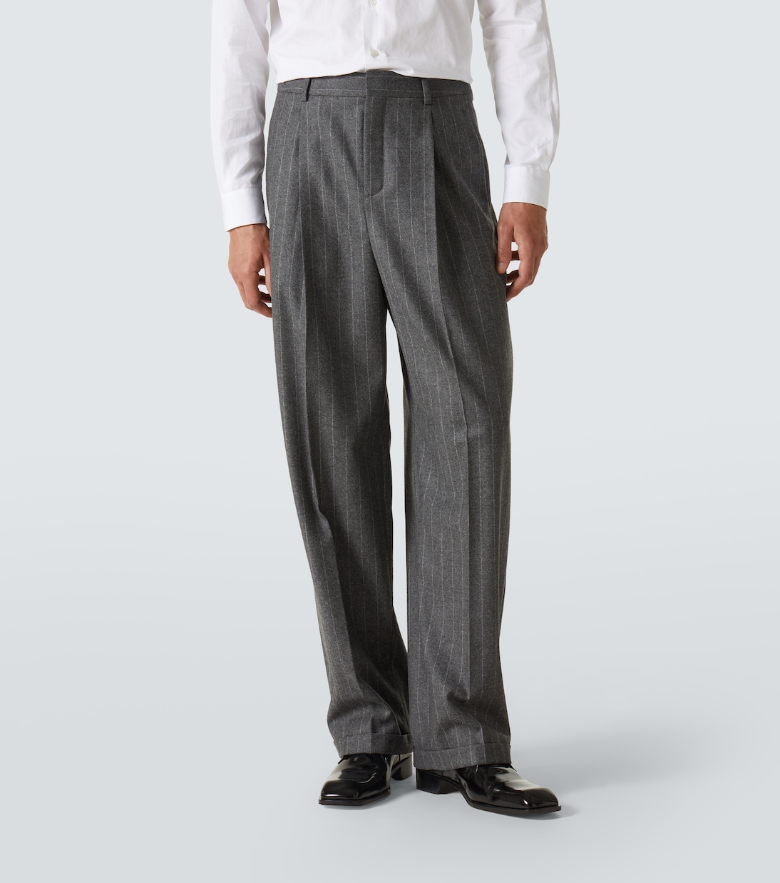 Pinstripe wool and cashmere suit pants | Saint Laurent