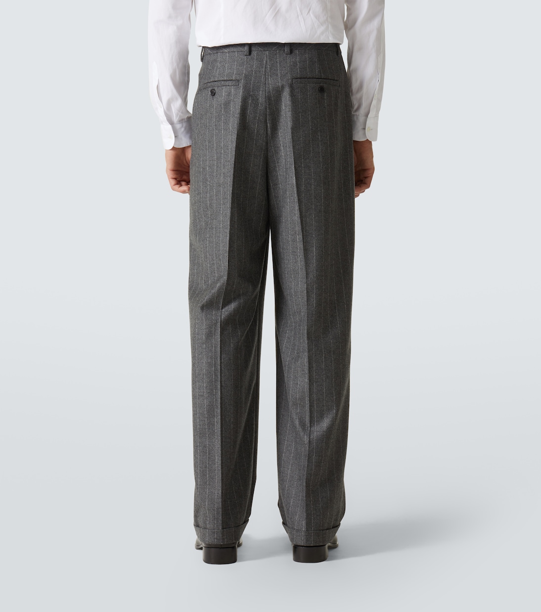 Pinstripe wool and cashmere suit pants | Saint Laurent