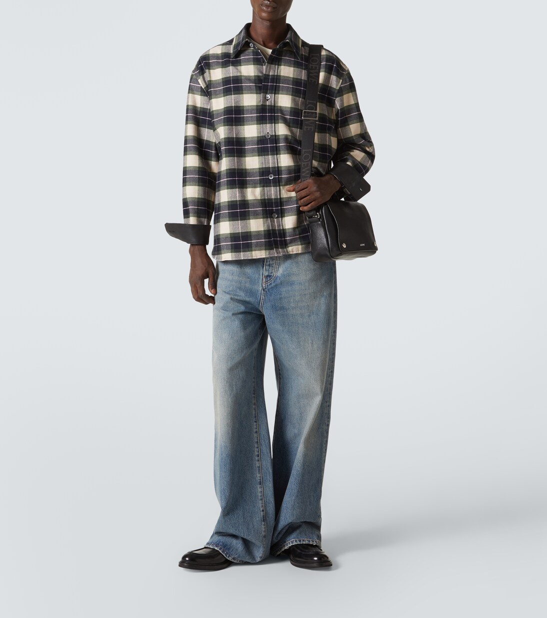 Borsa a spalla Pebble Medium in pelle | Loewe