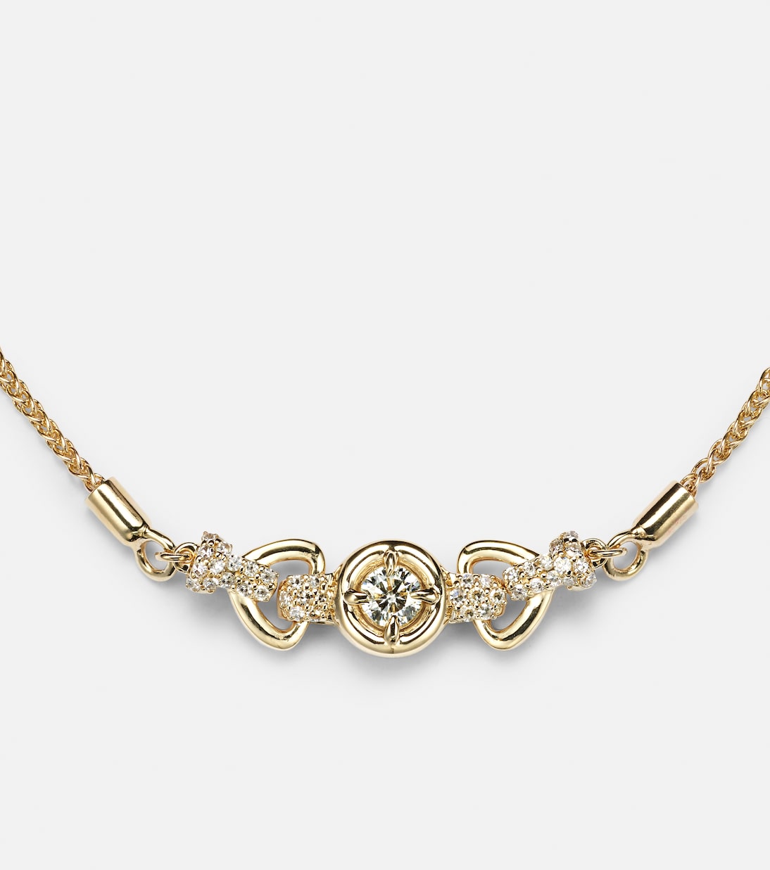 Bracciale in oro 14kt con diamanti, design moderno STONE AND STRAND Rossellini per giovani alla moda