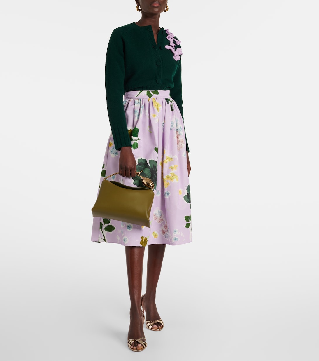 Cabas Bloom Medium en cuir | Erdem