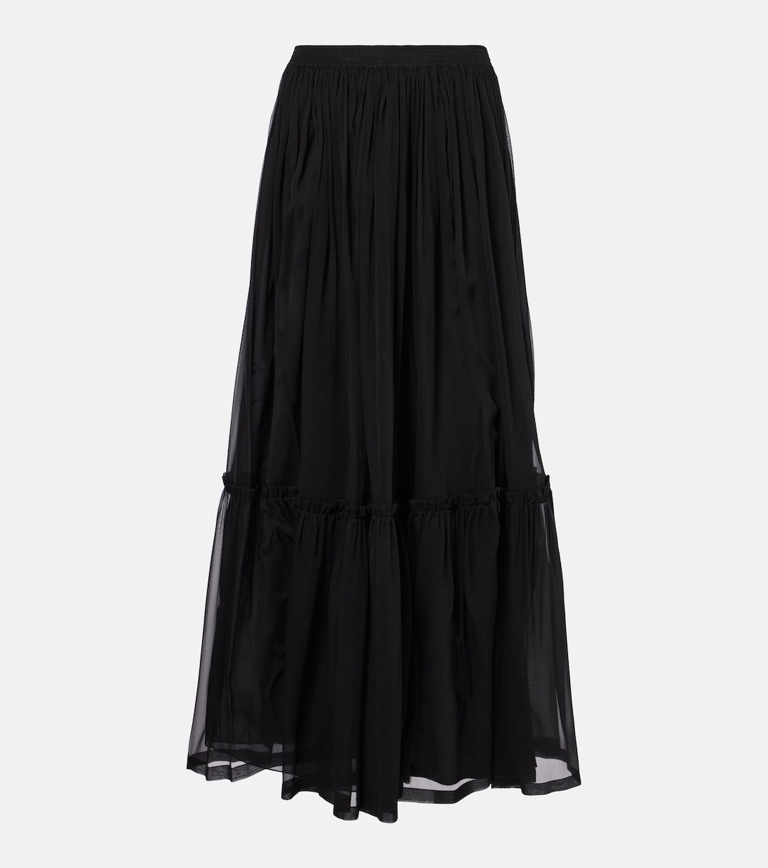 Jupe longue en soie | Saint Laurent