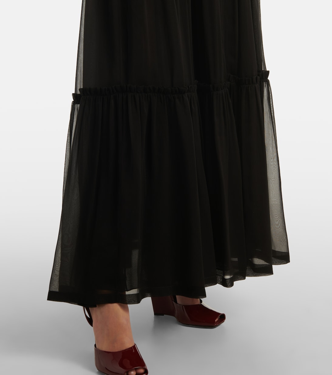 Jupe longue en soie | Saint Laurent